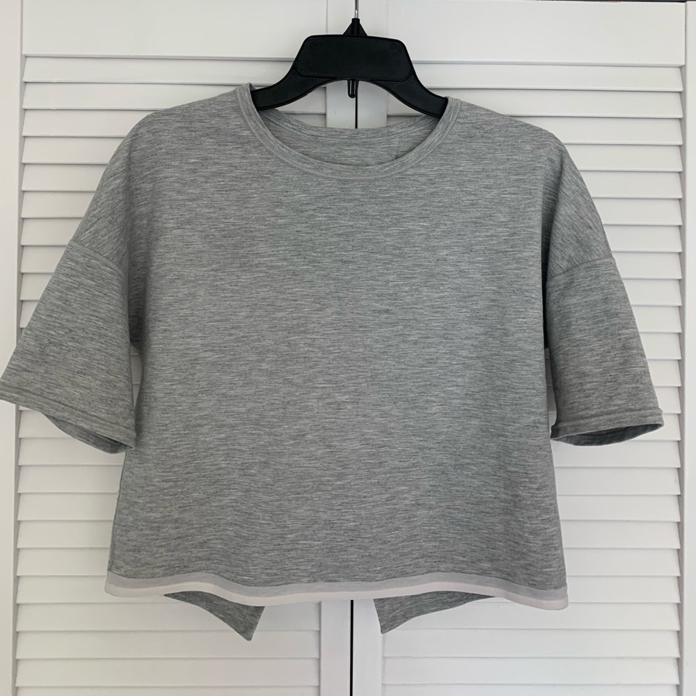 Lululemon open back crop top. Size 8 (medium)